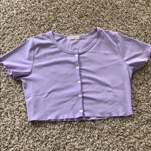Purple crop top